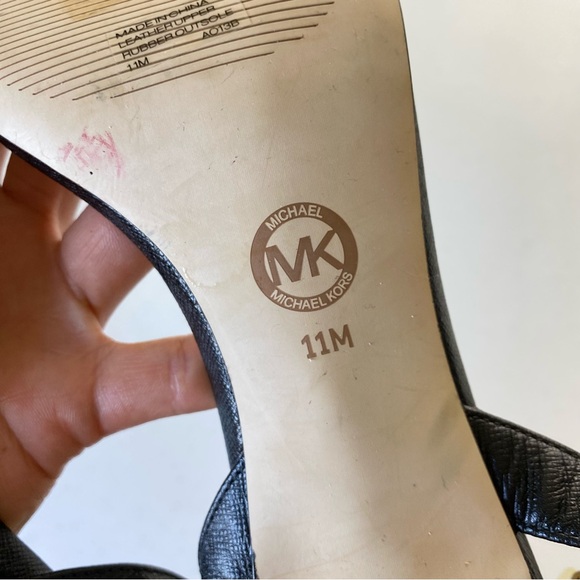 Michael Kors Black and Gold Heels - Picture 6 of 6